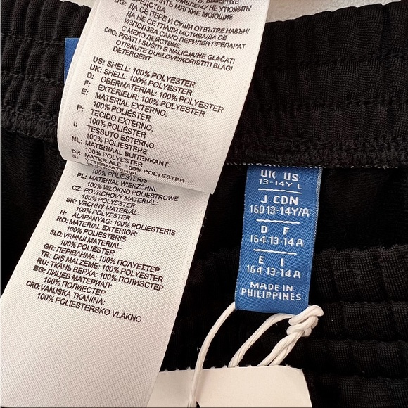 Boys Adidas Black Track Pants - Picture 8 of 8